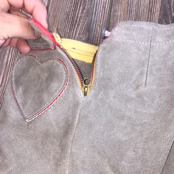 Antique Leather Kids Hippie Free Love Shorts Sz. S - Picture 6 of 8